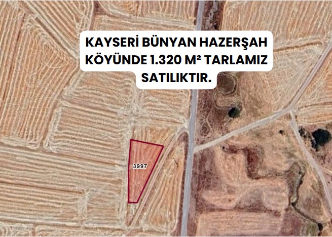 KAYSERİ BÜNYAN HAZERŞAH KÖYÜNDE 1.320 M² TARLAMIZ SATILIKTIR. - KAYSERİ BÜNYAN fotoğraf 7